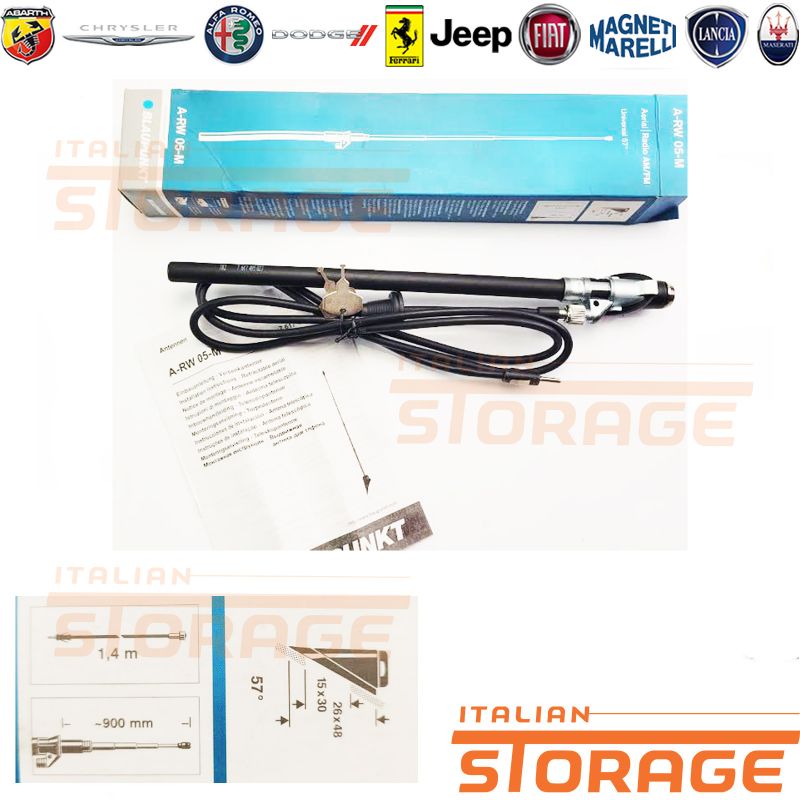 All Ride antenna universale AM/FM per auto camper e camion